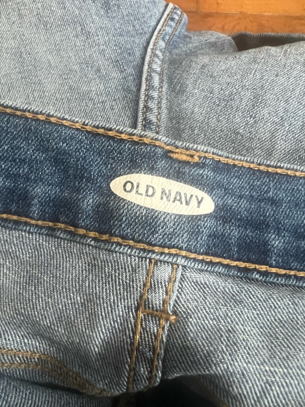 Old Navy Light Blue Denim Cuffed Shorts - Picture 6 of 8